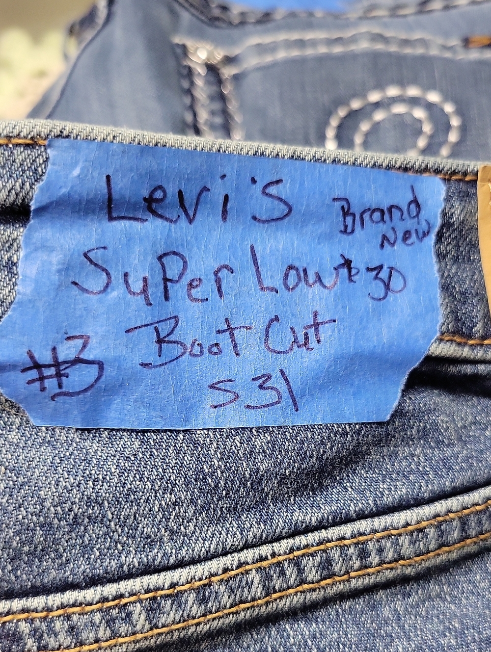 Levi's Women's Super Low Bootcut Jeans in Blue